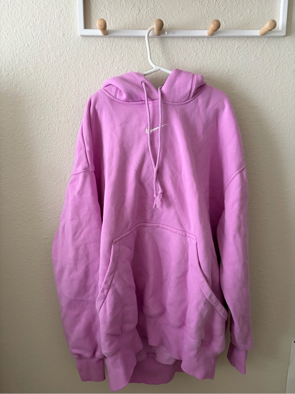 Nike Lavender Pink Women's Hoodie with White Swoosh
